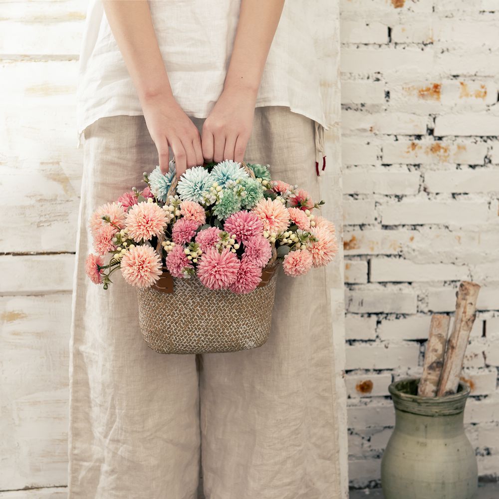 婚慶裝飾蒲公英束仿真花廠家假花綠植物批發工藝品INS跨境MW83116