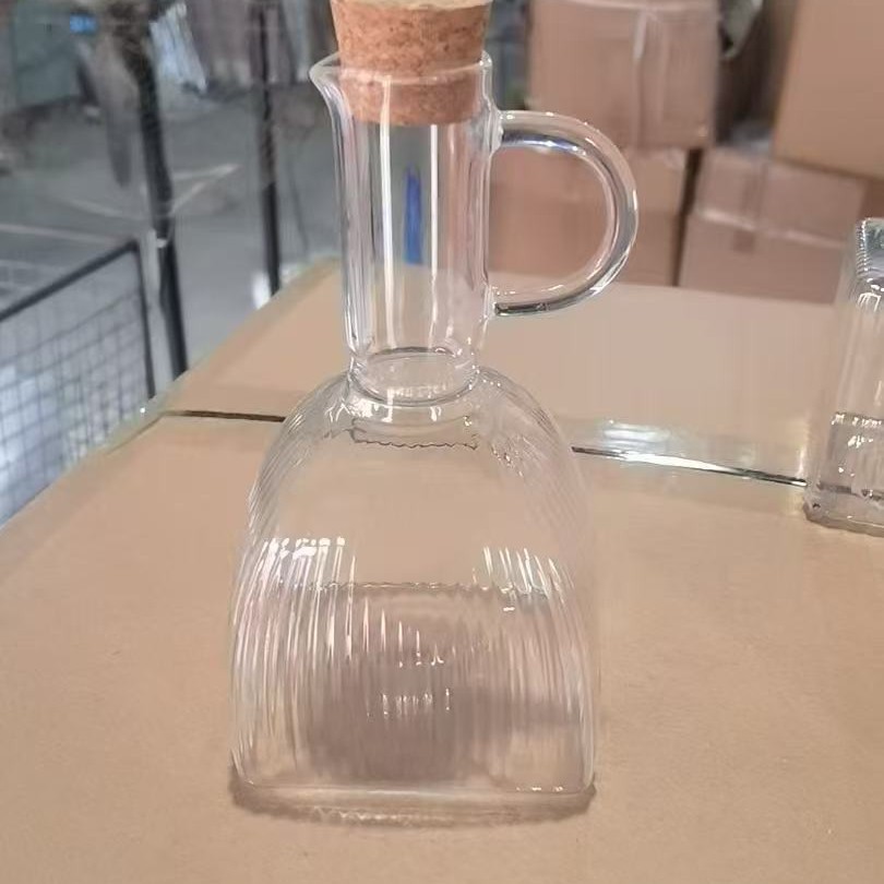 Recipiente para aceite de borosilicato de alta resistencia, botella de vidrio resistente al calor para almacenar aceite, recipiente para aceite comestible, botella para salsa de soja, artículos de cocina, botella para condimentos.