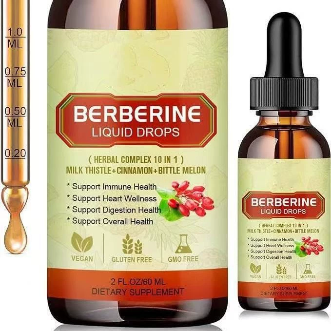 Трансграничная поставка жидких капель берберина от производителя источника поддерживает OEM