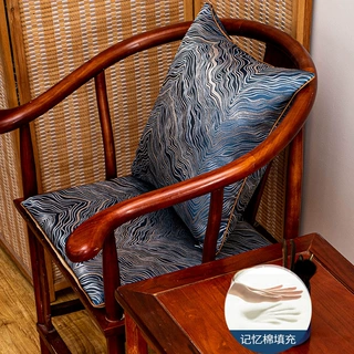 坐垫中式太师椅椅垫夏季刺绣红木椅垫新中式屁垫茶桌坐垫圈椅座垫