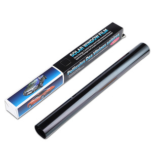 Cross-border exclusive for foreign trade car side window glass solar film sunscreen explosion-proof heat insulation film single layer anti-wear 1mil black film