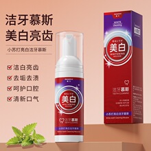 植仆小苏打亮白洁牙慕斯细腻小苏打微粒清新口气按压式洁牙慕斯