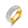 Clay, fashionable accessory stainless steel, ring, diamond encrusted, simple and elegant design