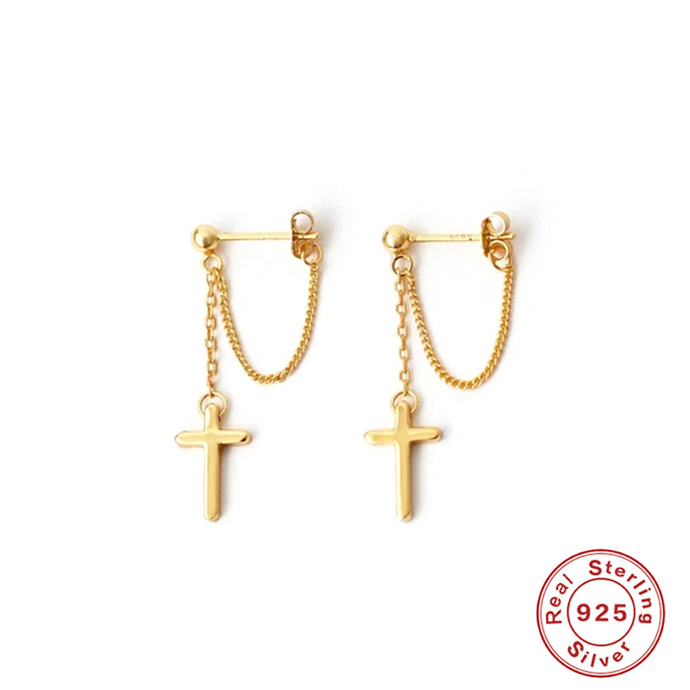 Fashion Geometric Sterling Silver Plating Inlay Artificial Gemstones Earrings