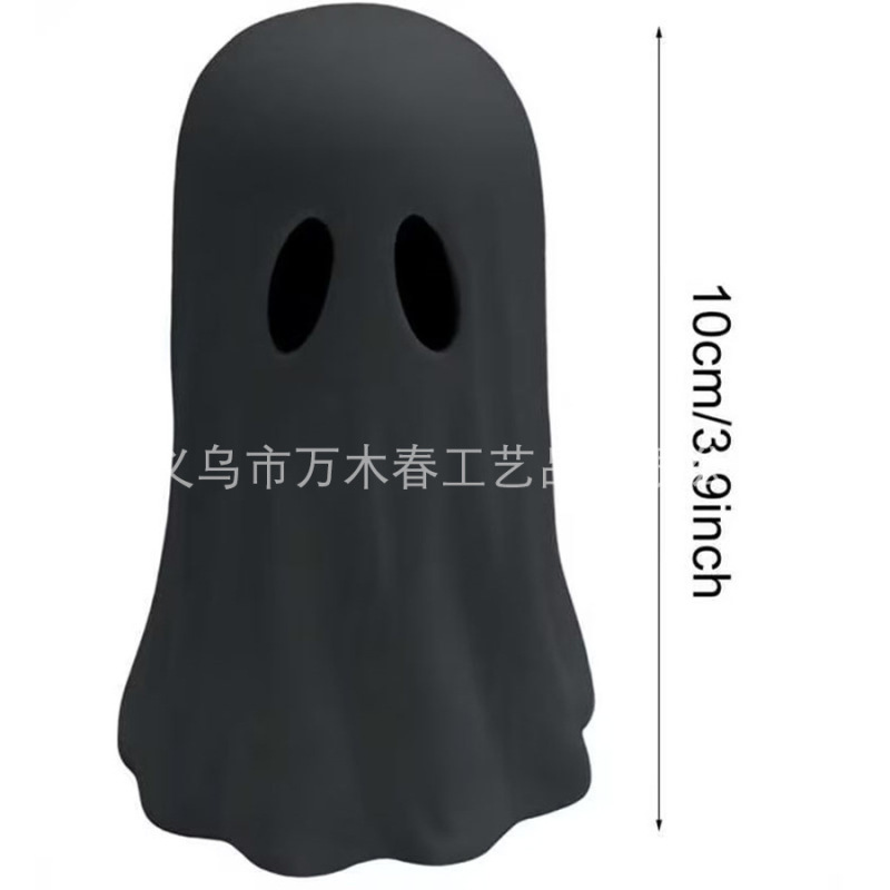 跨境新品万圣节可爱白幽灵派对装饰庭院摆件书房桌面装饰摆件|undefined