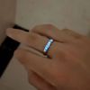 Brazilian love game Player couple men and women one pair of rings luminous sempre Joias ring