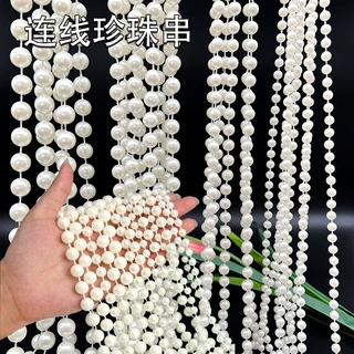 仿珍珠连线珠链婚庆珍珠串婚礼行云流水吊顶装饰亚克力厂家直销款