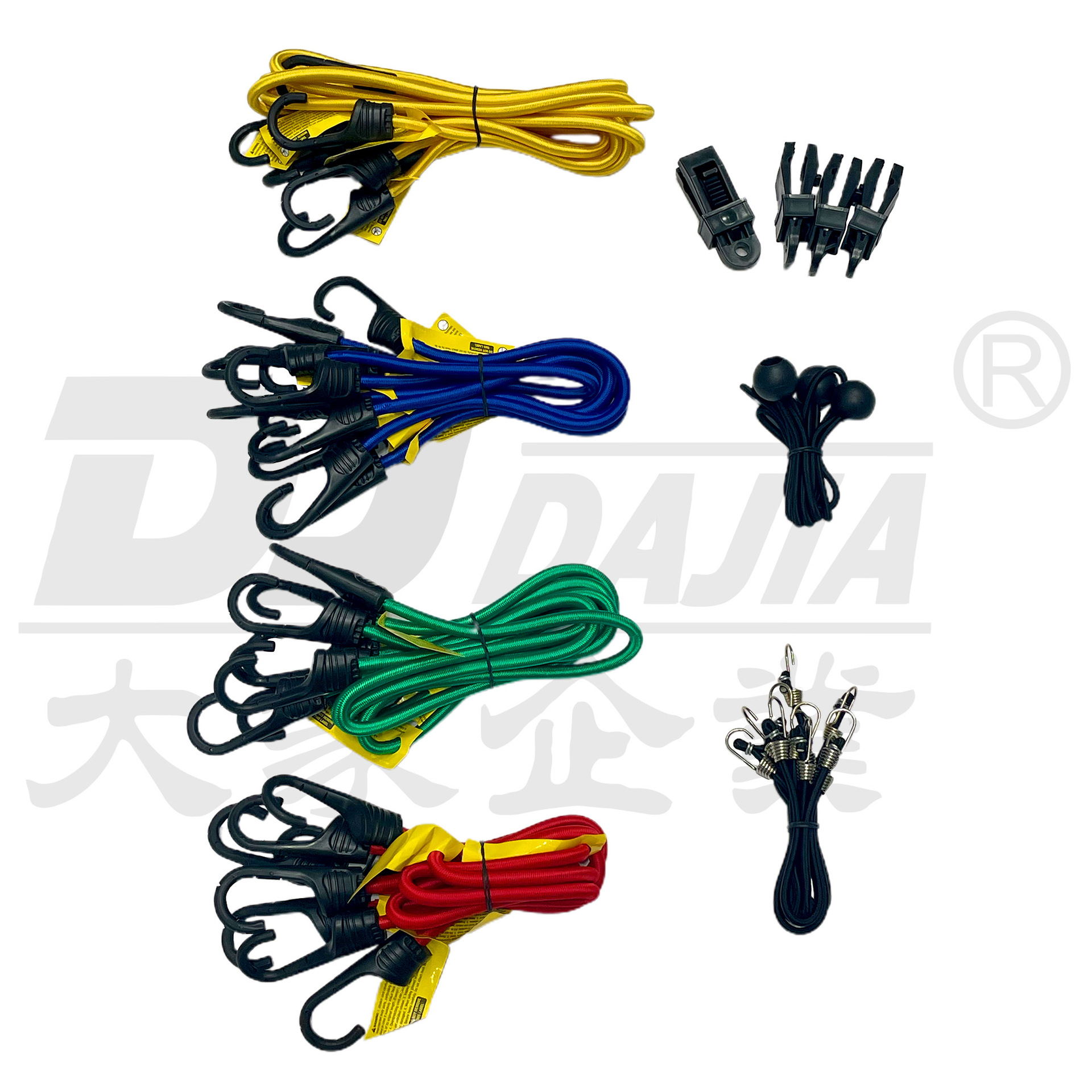 24-32PCS BUNGEE CORDS KITS 弹性绳 弹力绳 行李绳 捆绑绳户外