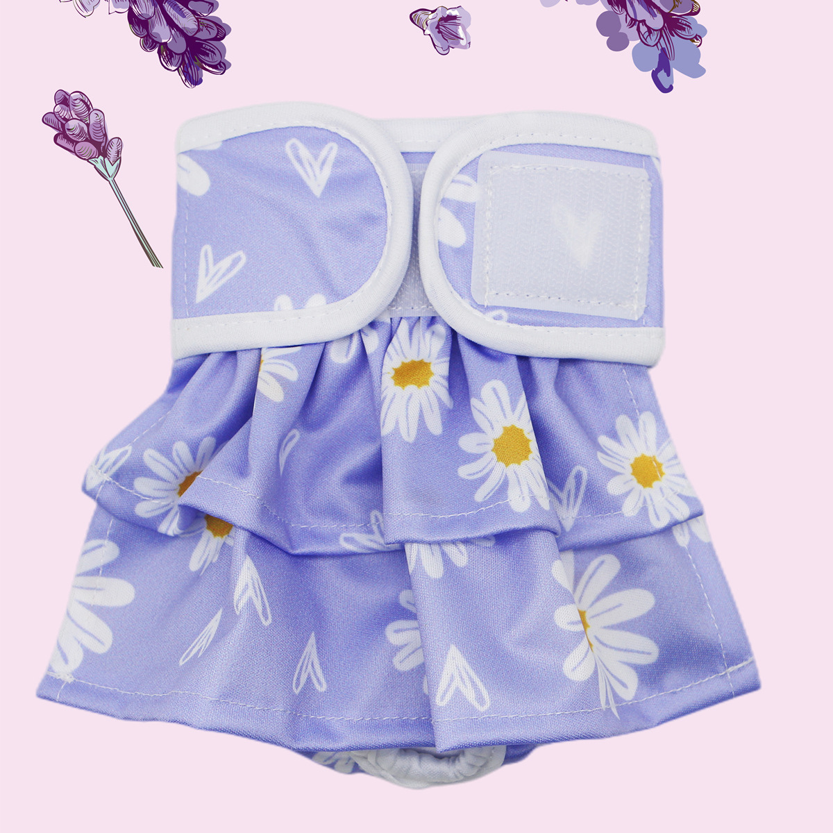 Asenappy pantalones fisiológicos para perros pañales para perros mascotas hembra perro lavable falda pantalones de seguridad anti-acoso durante el período fisiológico