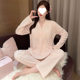 2025 Postpartum Clothing with Breast Pads, Spring and Autumn Postpartum May Cotton Maternity Nursing Maternity Pajamas 6 Summer Thin New Style