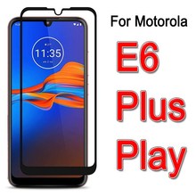 E6 Protective Glass On  Motorola Moto E 6 plus play Screen跨