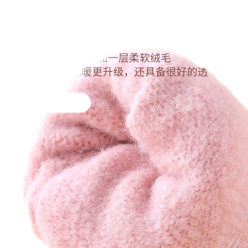 露指翻盖手套女冬季保暖学生儿童可爱针织毛线半指可触屏冬天卡通|undefined