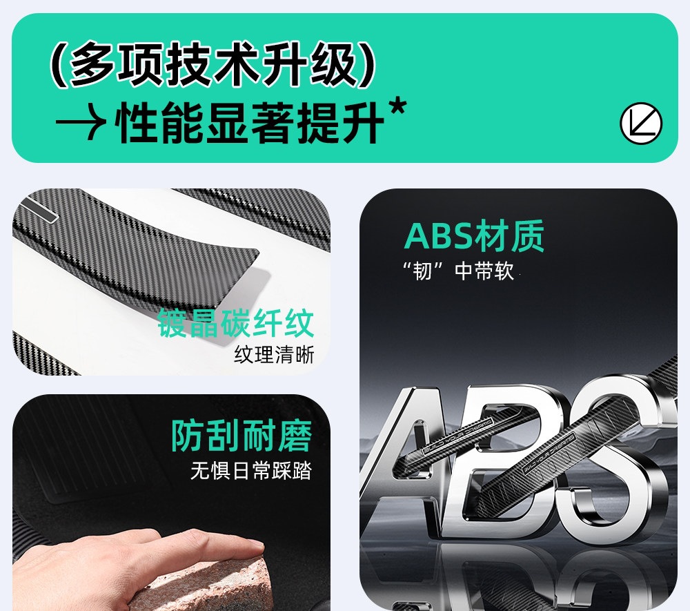 Suitable for BYD Yuan UP/PLUS/PRO: door sill protectors, welcome mats, and trunk sill protectors – protective and decorative accessories