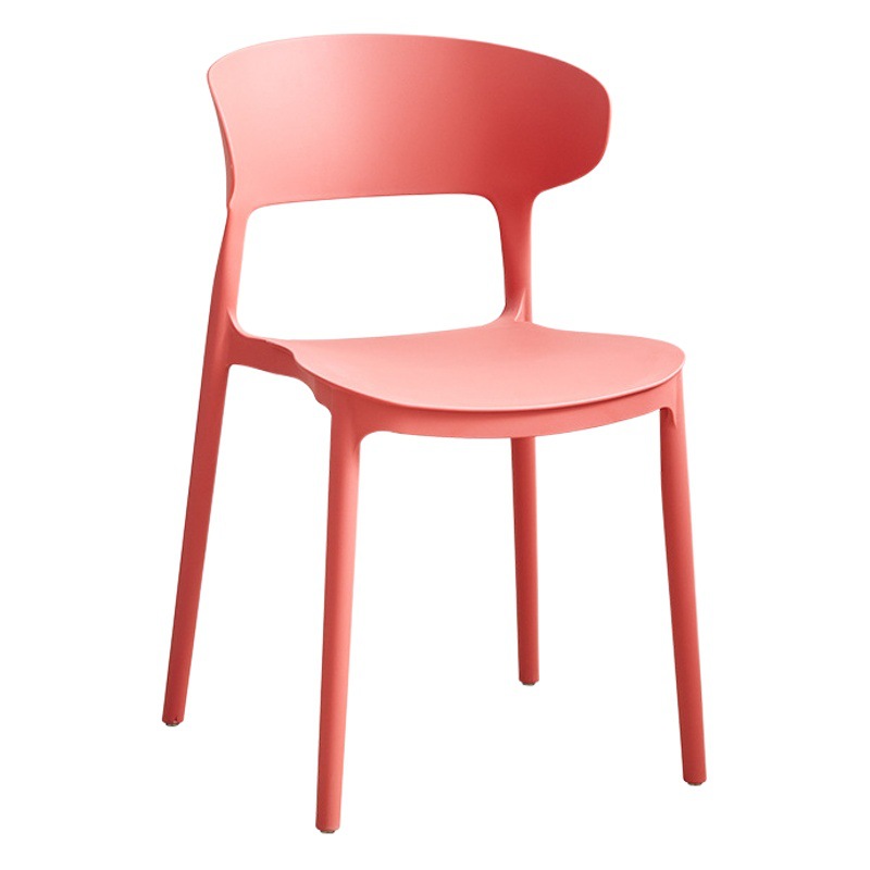Silla de plástico para el hogar engrosada silla trasera Silla de comedor simple moderno Net Red restaurante comercial taburete Silla de maquillaje Nórdico