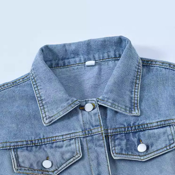Spring and Autumn New Retro Blue Denim Jacket Women's Loose Korean Style Large Size Foreign Trade ins Trendy BF Style Top