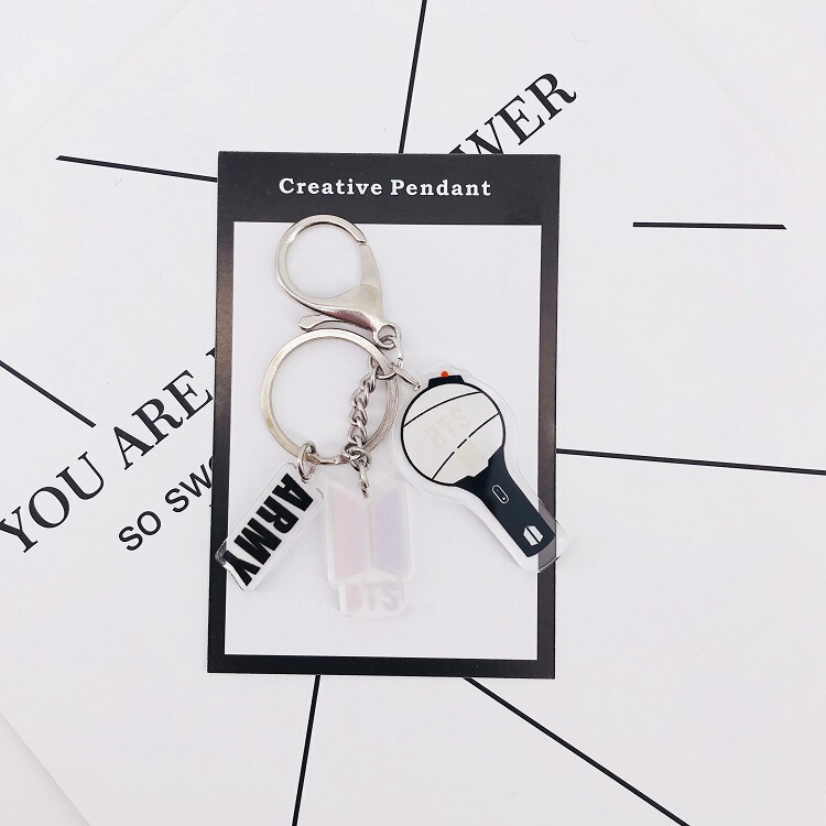 GOT7 LACK PINK TWICE EXO P Bulletproof Youth League Creative Keychain Pendant