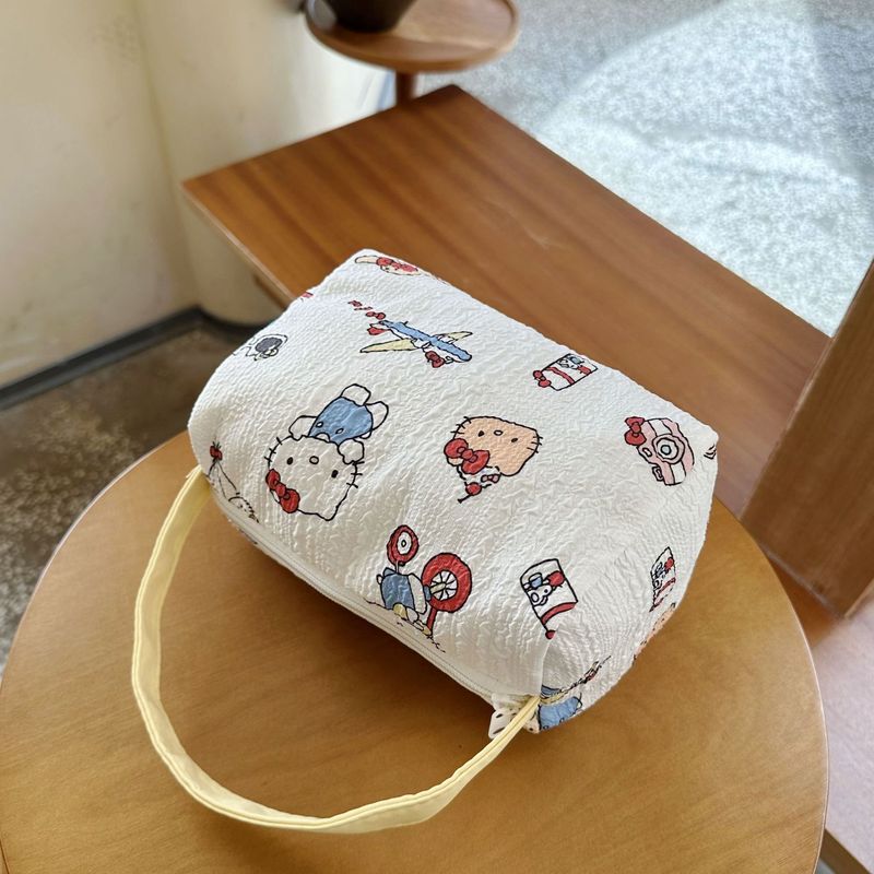 漫画 KT ハンドバッグ化粧品収納袋旅行ポータブル大容量かわいい猫高価値ハンドバッグ|undefined