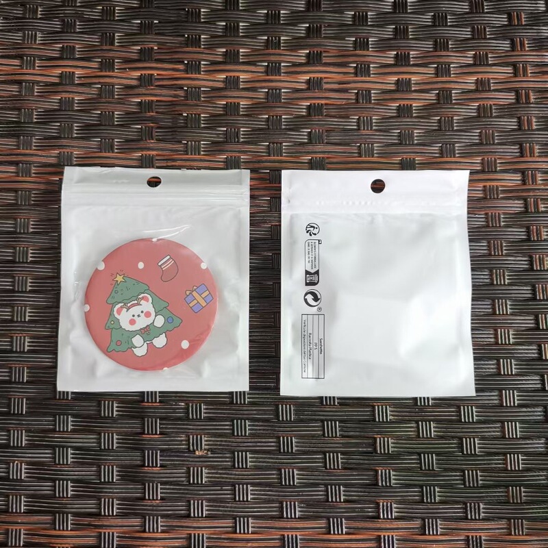 Cross-Border Product Shein Environmental Protection Logo Xiyin Standard Plastic Bag Pearlescent Film Bag Spanish Label Pp5 Yin Yang