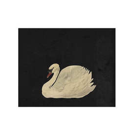 跨境专供天鹅艺术帆布印刷复古家居装饰动物绘画图片浴室墙壁装饰