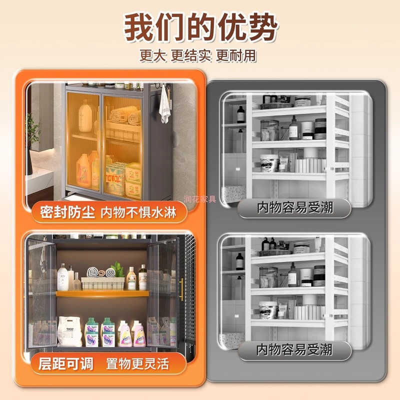 洗衣机上方置物柜烘干机置物架多层收纳架马桶专用支撑架防水防晒|undefined
