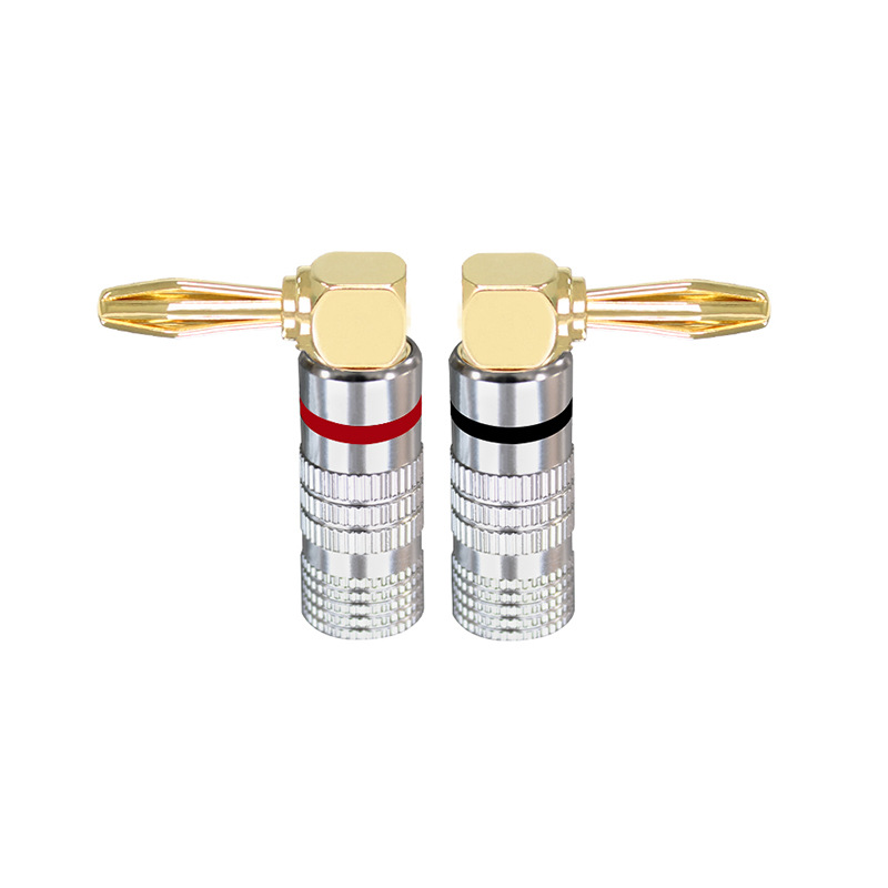 Nakamichiバナナプラグ銅金メッキ発熱スピーカースピーカーケーブル溶接なし4.5mmバナナヘッド