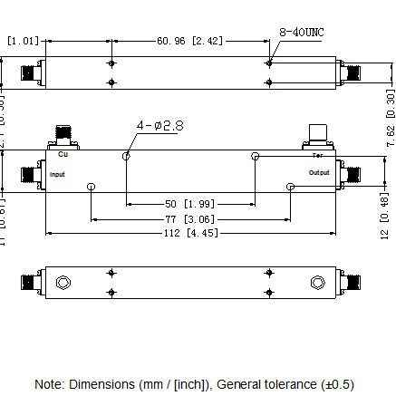 测试级 SMA头600-6000M微带耦合器10dB耦合器0.6-6G