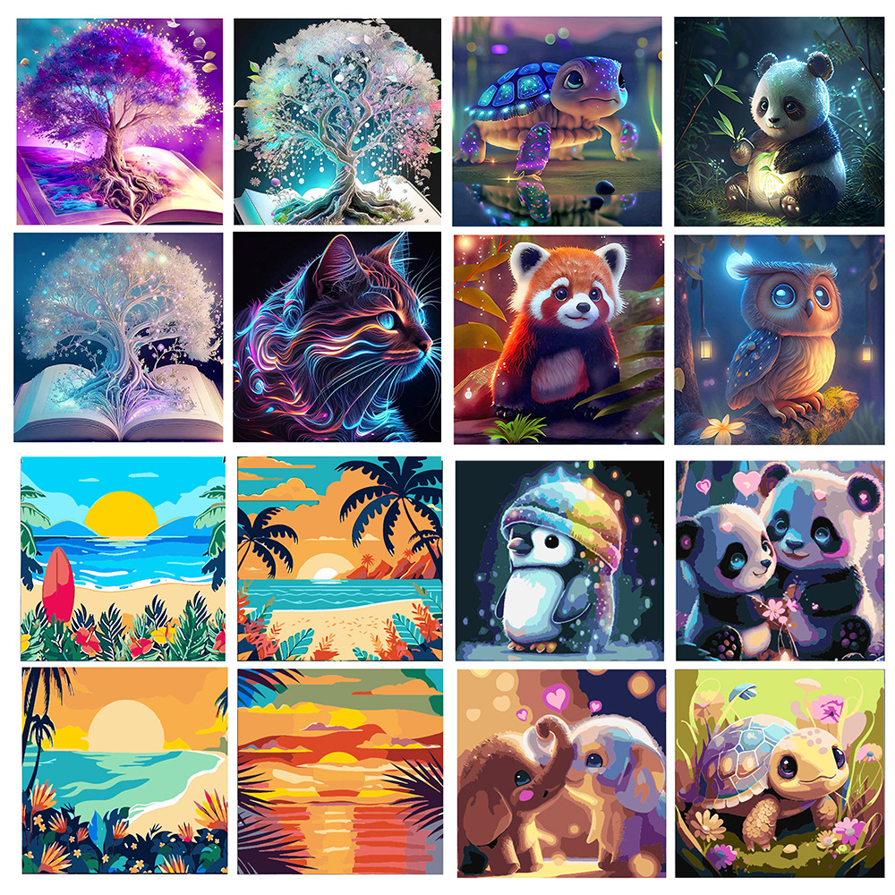 2025 new cartoon animal diamond painting 5D full diamond diamond…