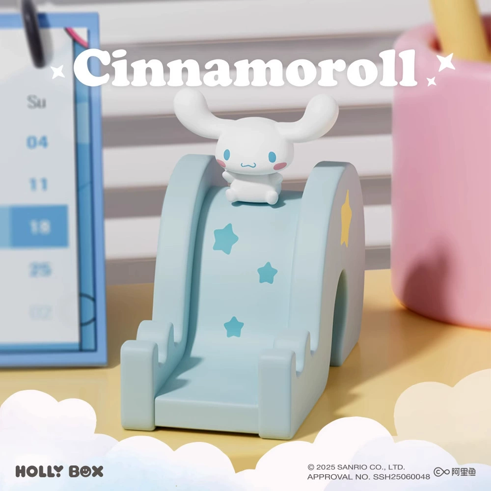 Подставка-горка для телефона (Sanrio) Kuromi Hello Kitty My Melody Cinnamoroll — фигурка-сюрприз