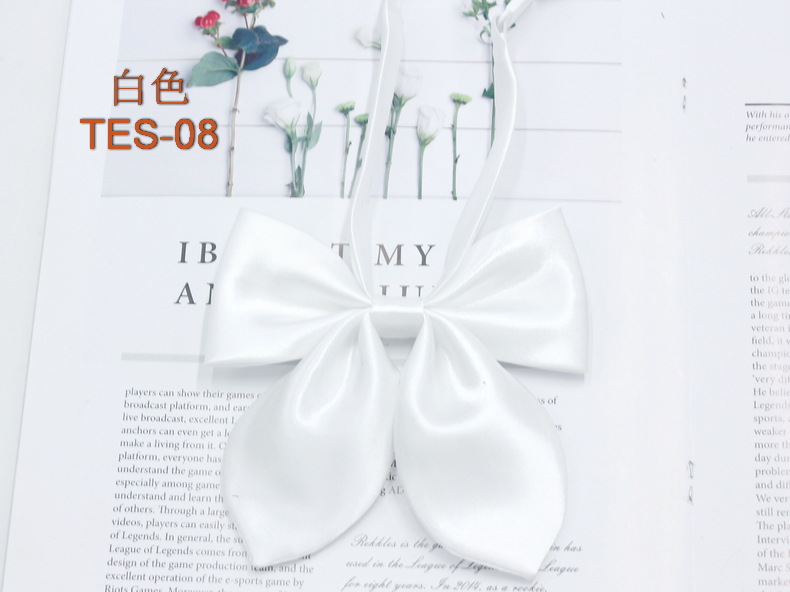 Pajarita de oreja de conejo de color sólido con lazo intermitente femenino nuevo estilo coreano estilo universitario jk uniforme pajarita accesorios de traje de marinera