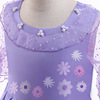 Children's purple evening dress, European style, Amazon, children's clothing