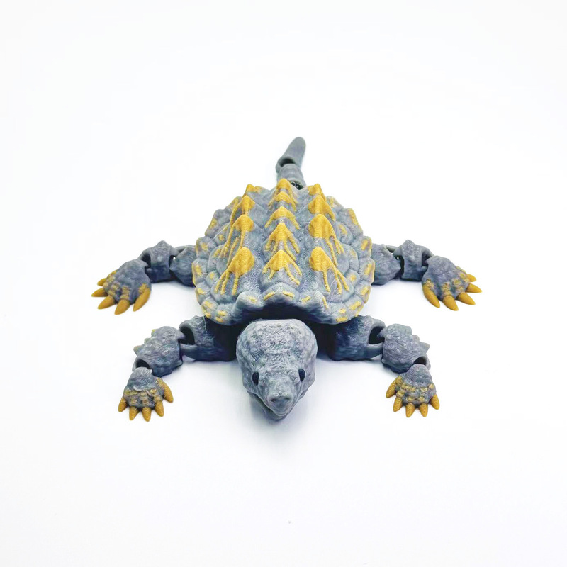 跨境3d打印鳄龟模型摆件仿真动物模型工艺品可活动关节创意摆件|undefined