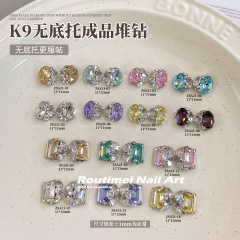 新品のk 9水晶のハトの卵のネイルアクセサリーが爆発しました。