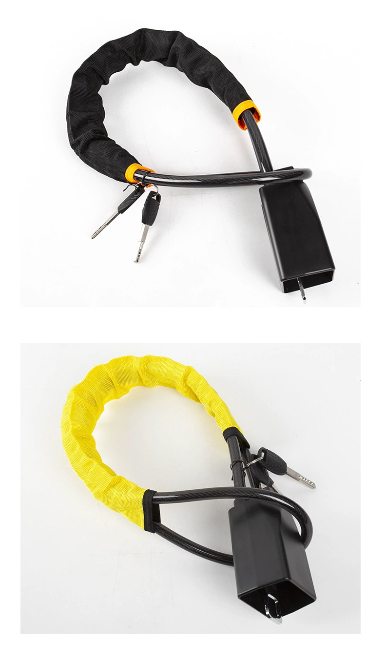 Car Steering Wheel Lock, Thickened Steel Cable Handlebar Lock, Car Seat Belt Buckle Lock, Universal Anti-Theft Lock, Car Lock