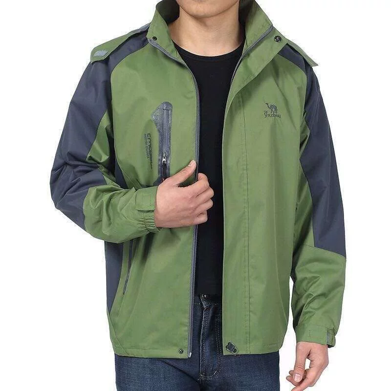 Autumn thin windproof travel jacket for work with hood