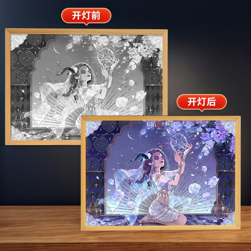 第五人格周辺照明絵画庭師漁師装飾クリエイティブ装飾品誕生日ギフトフォトフレーム雰囲気ナイトライト