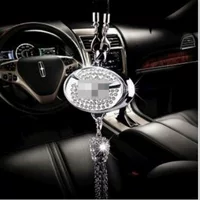 Подвеска из автомобильного сплава подходит для Mazda Chevrolet Jaguar Volvo, логотип автомобиля, украшения салона автомобиля