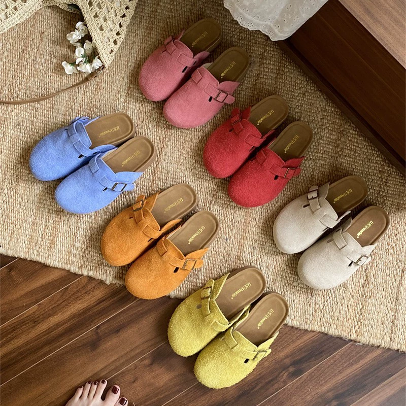 Копченично-конфетные Баотоу полупринчипки для женщин, новые обувь Birkenstock на весну и лето 2025 года