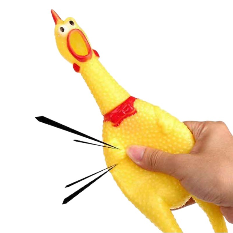 Perro sonido gritando pollo juguete ventilación descompresión vinilo gritando pollo pequeño mediano grande ventilación pollo suministros para mascotas