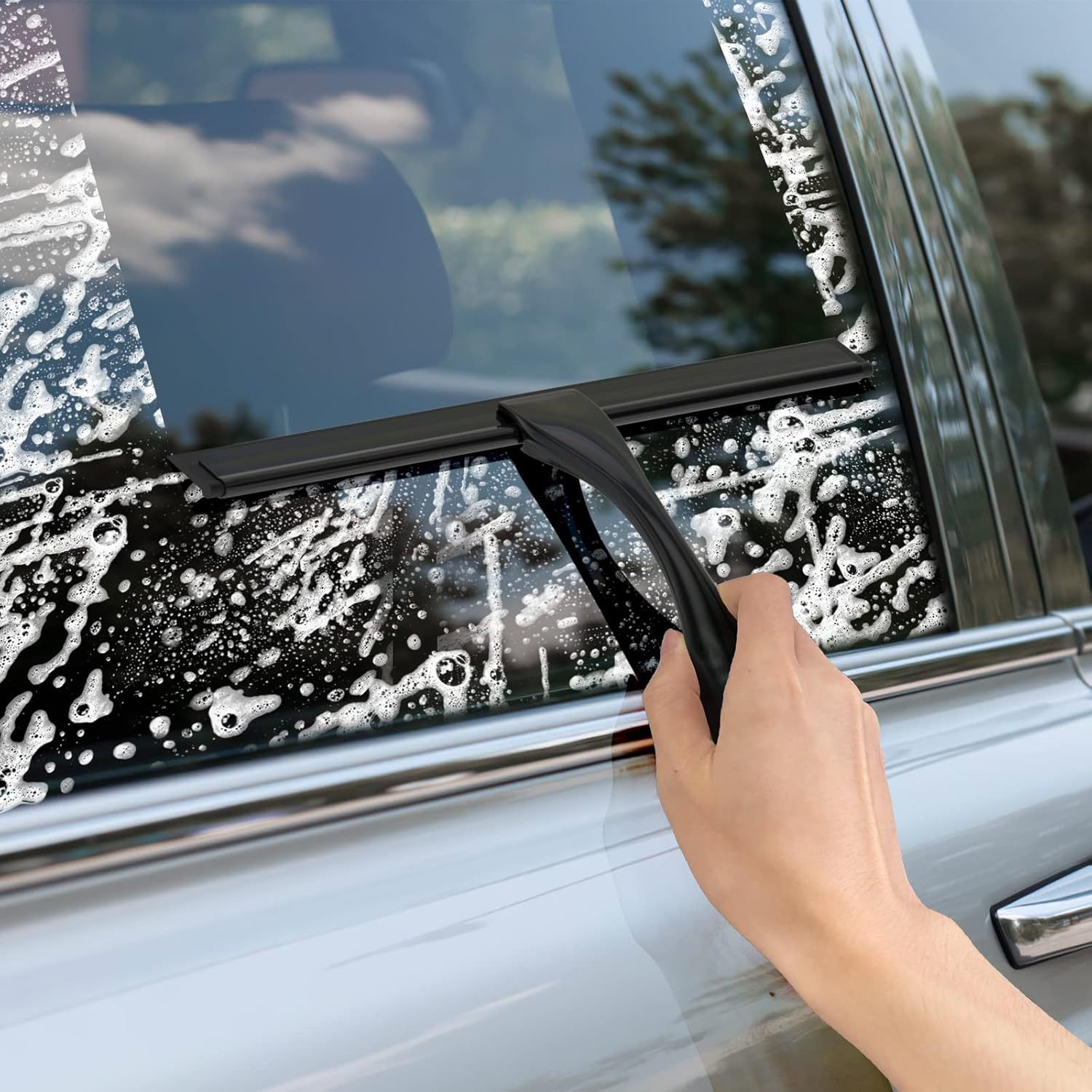 Glass scraper wiper silicone wiper window wiper artifact high-rise housekeeping cleaning tools bathroom cleaning tools