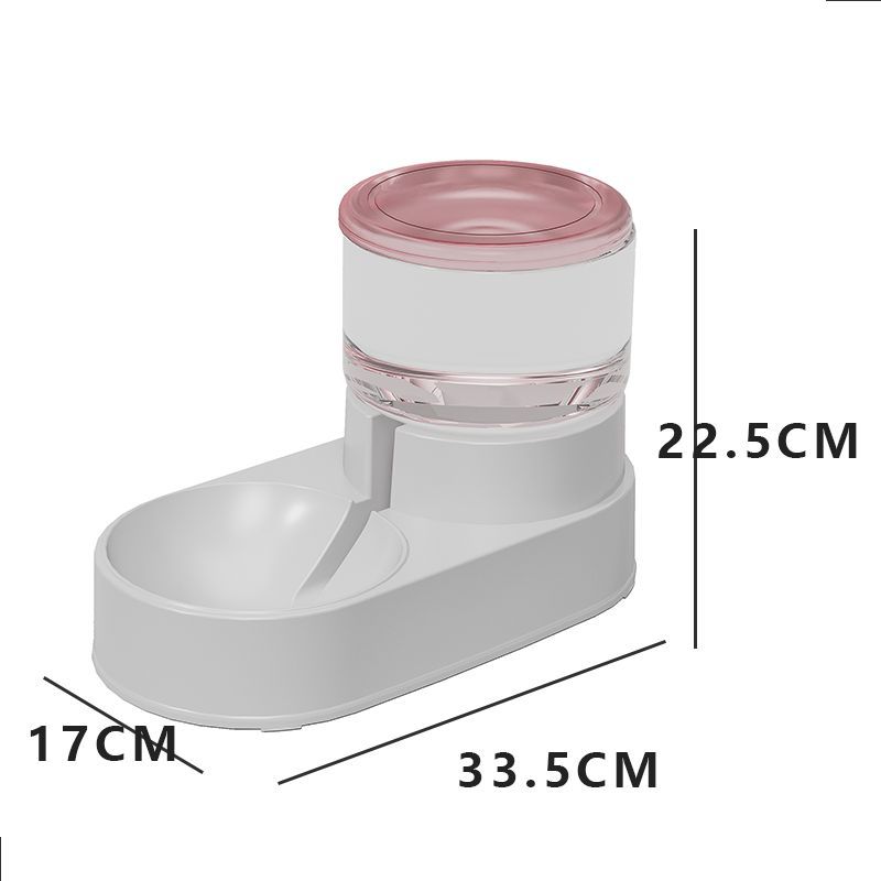 Perro Tazón perro tazón gato tazón de comida para gatos perro antidetonante doble tazón gato mediano y pequeño perro automático beber suministros para mascotas