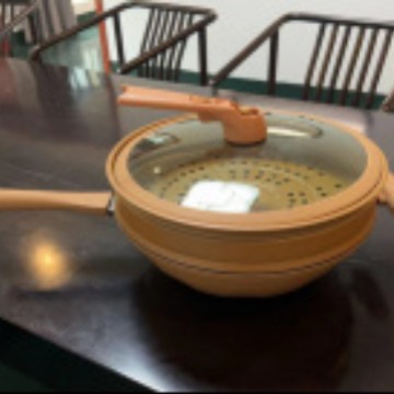 Wok de arcilla de micro presión, wok doméstico, cocina de inducción, estufa de gas, wok universal, sartén de vapor pulido sin glaseado