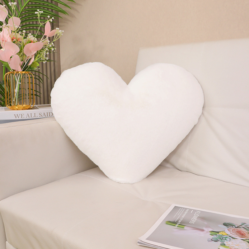 almohada de conejo en forma de corazón comercio exterior transfronterizo inswind hogar sofá cojín de cintura almohada de coche pareja almohada de matrimonio