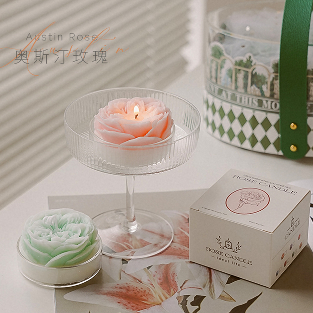 Austin Rose Aroma Vela Regalo de mano 520 Regalo de San Valentín Vela con forma de fragancia hecha a mano