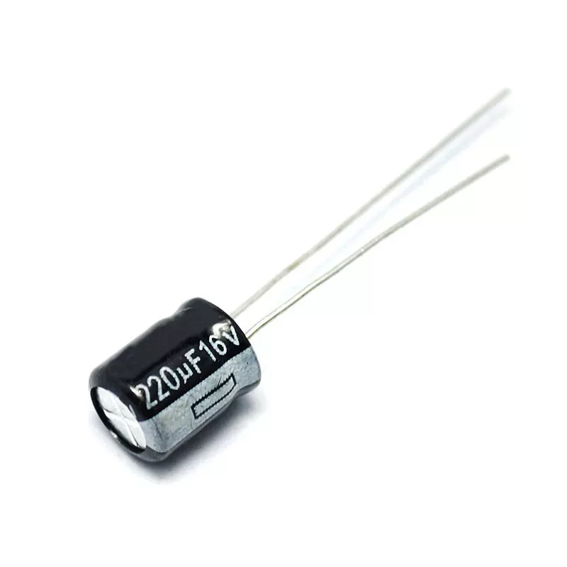 Risym 电解电容16V/220uF 体积6*7mm直插 优质铝电解电容器 50只