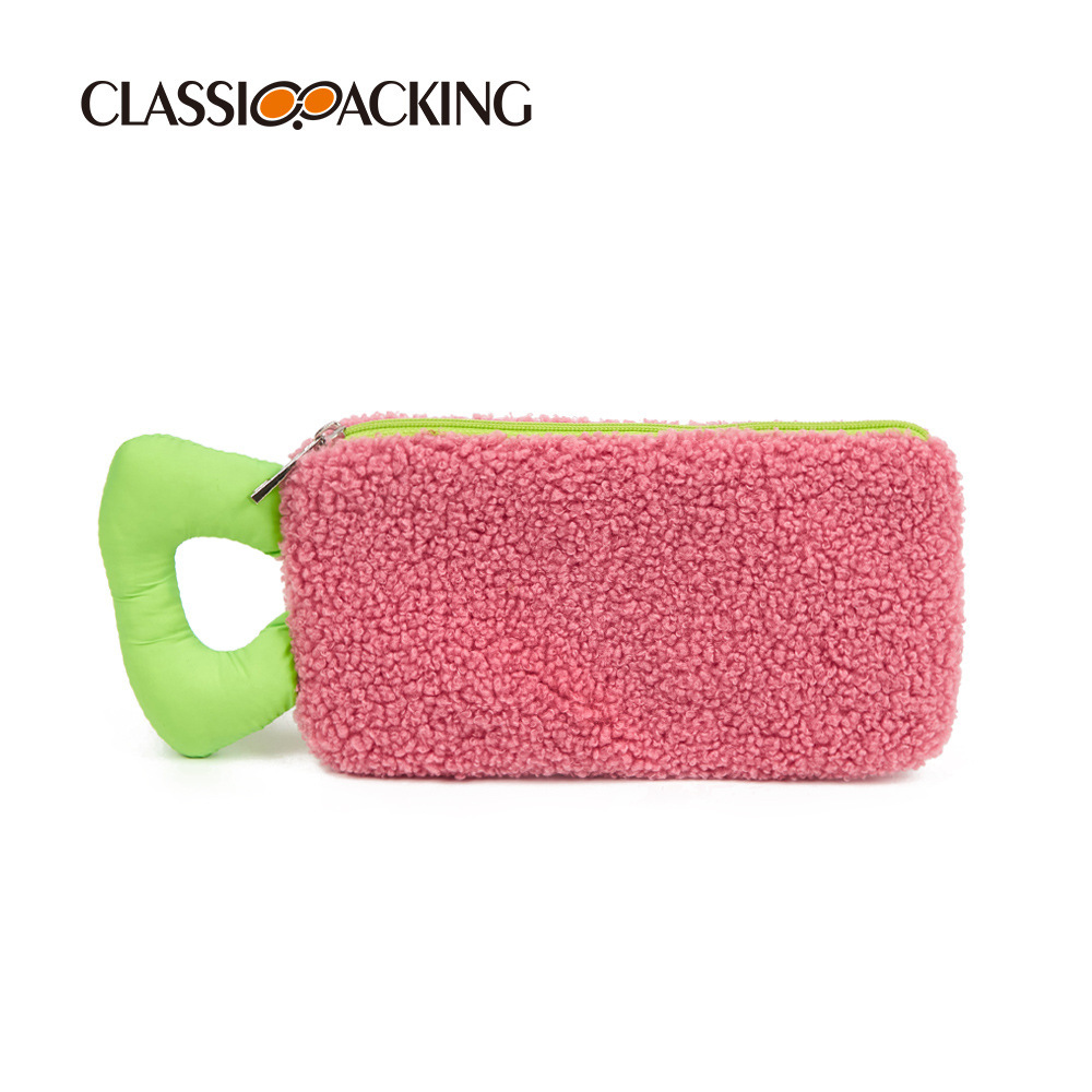 Monedero de diseño original, cargador de algodón, bolsa de felpa para teléfono móvil, bolsa de almacenamiento multifuncional para el cuidado de la piel, logotipo imprimible