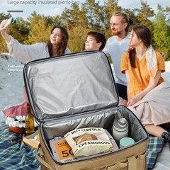 アウトドア旅行用品、極厚オールシーズン断熱ボックス、折りたたみツール、多機能断熱、保冷、鮮度保持、ポータブルトラベル