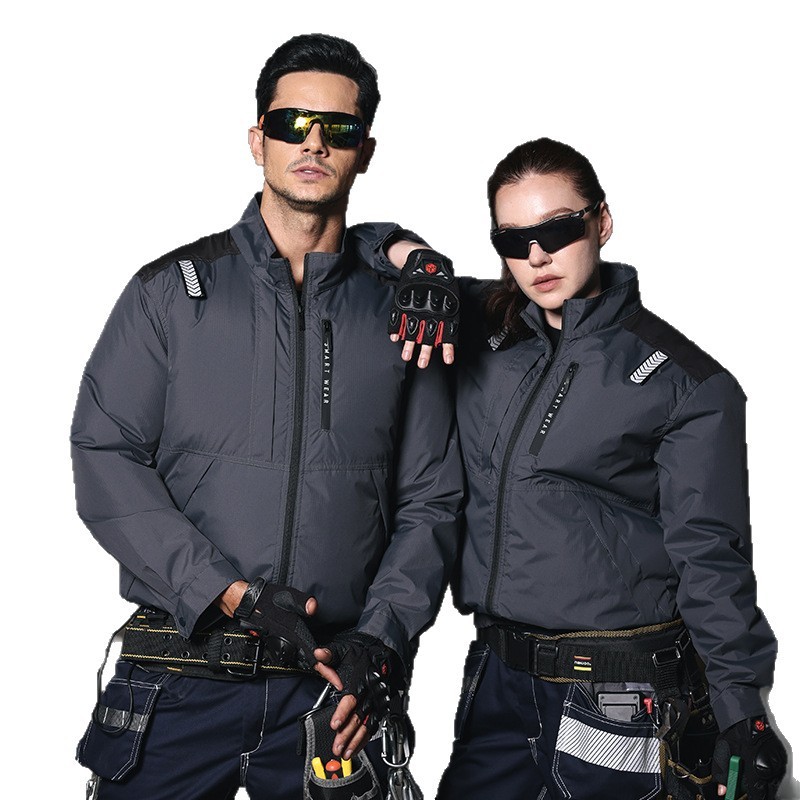 空調服男性 2025 夏アウトドアスポーツ釣りアイスシルク充電式ファン付き服作業服|undefined