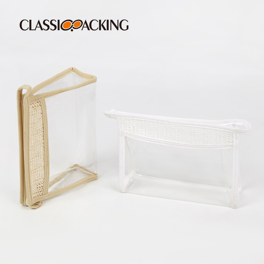 Bolsa de almacenamiento de cosméticos estilo ins Material tejido a mano Bolsa de almacenamiento impermeable Suministro directo de fábrica Bolsa de cosméticos portátil