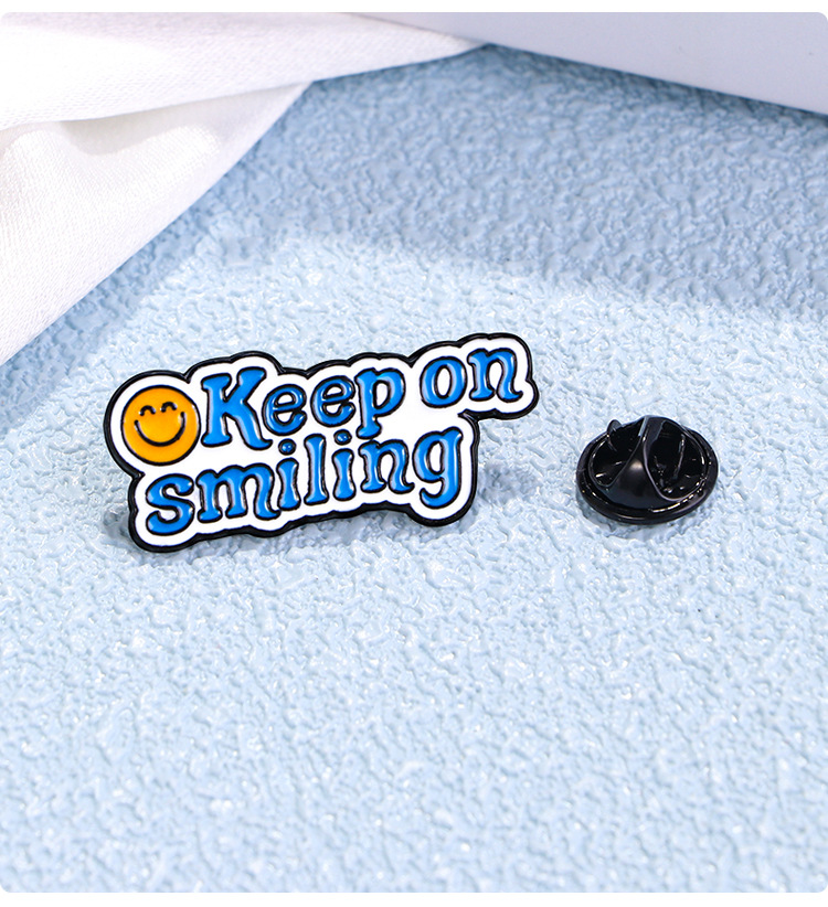 7g Weight Brooches Classification Cute Pin Letter Colorful Badge Alloy Enamel Unisex Brooches