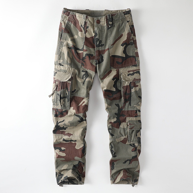 Ami Camouflage Vintage Cargo Pants Men's Casual Spring Autumn Multi-Pocket Loose Straight Plus Size Jogger Trousers Ami Camouflage Vintage Cargo Pants Men's Casual Spring Autumn Multi-Pocket Loose Straight Plus Size Jogger Trousers